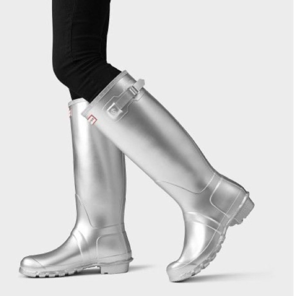 HUNTER boots in Silver